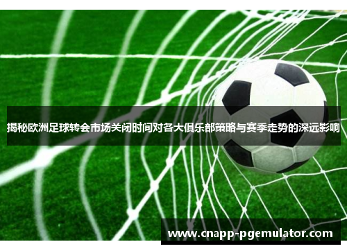 揭秘欧洲足球转会市场关闭时间对各大俱乐部策略与赛季走势的深远影响