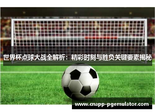 世界杯点球大战全解析：精彩时刻与胜负关键要素揭秘