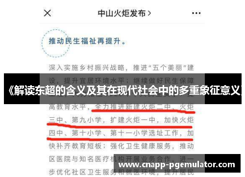 《解读东超的含义及其在现代社会中的多重象征意义》
