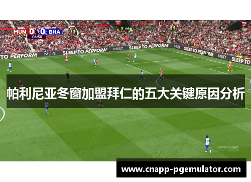 帕利尼亚冬窗加盟拜仁的五大关键原因分析